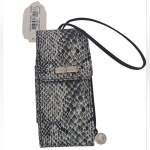 Nine West Monochrome Zip-Around Cell Phone Wallet